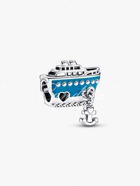 Anchored Cruise Ship Charm